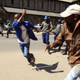 Zimbabwe police clash with protestors in Harare on Aug 3.